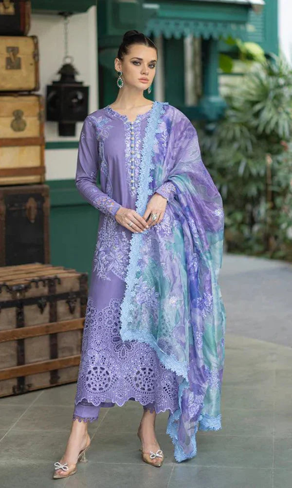 Mushaq - 3PC Chickan Kari Embroidered Lawn Suit. VL908