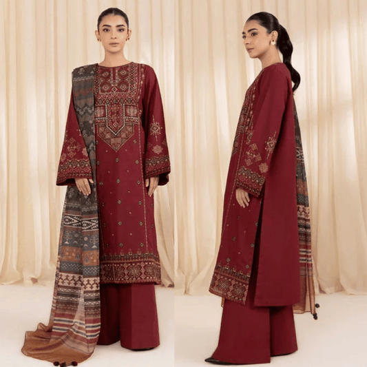 Sapphire Embroidered lawn Three Piece VL914