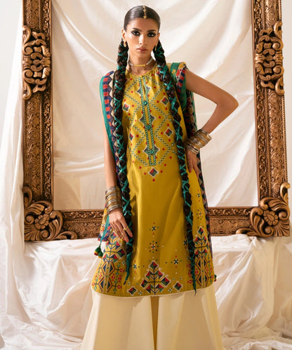 Sapphire - Dhanak 3 Piece Embroidered Dress - VL1174