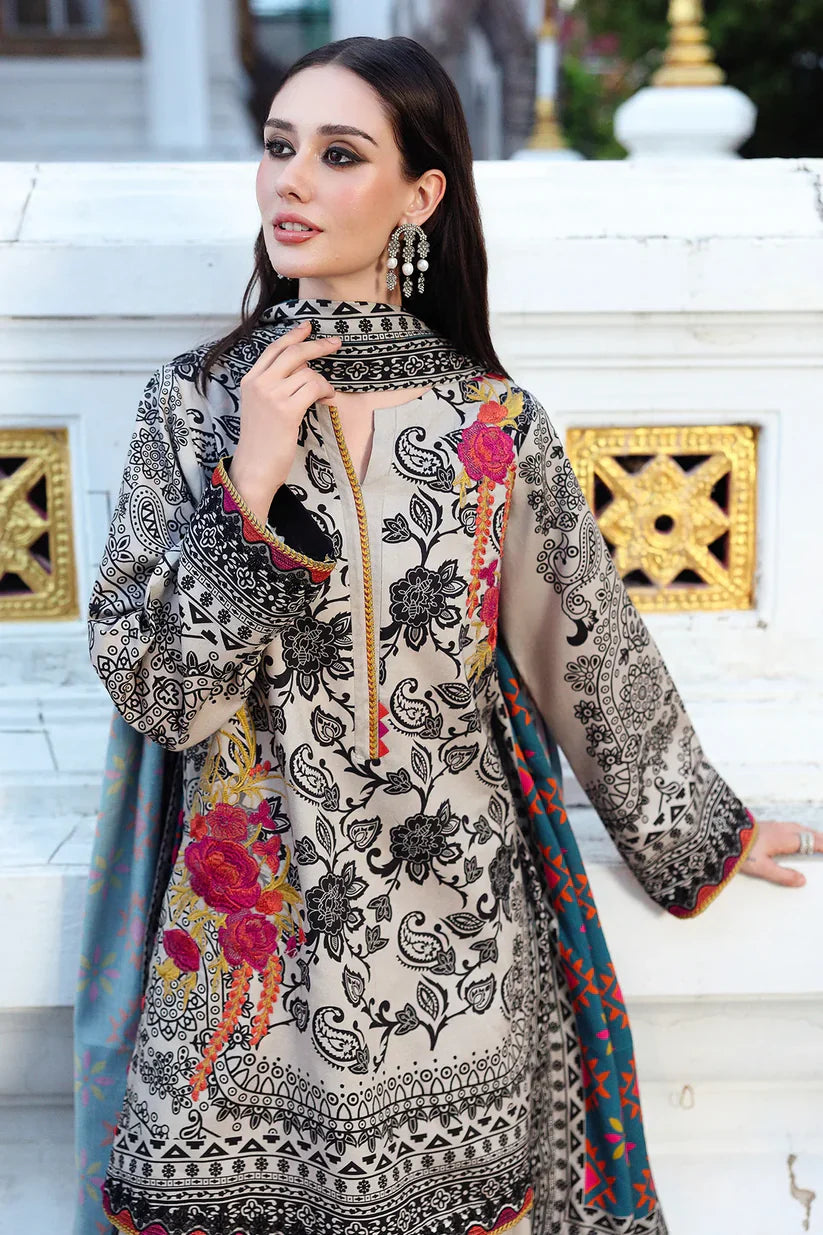 Charizma - Winter 3PC Karandi Digital Print Dress - VL1214