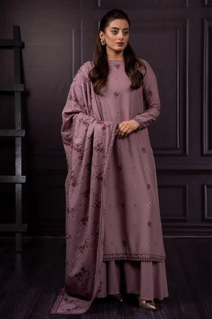 Asim Jofa - Winter 3PC Dhanak Embroidered Suit - VL1166