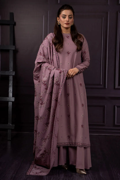 Asim Jofa - Winter 3PC Dhanak Embroidered Suit - VL1166