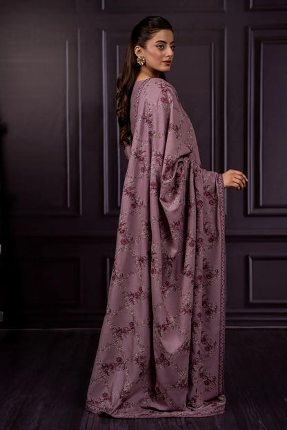 Asim Jofa - Winter 3PC Dhanak Embroidered Suit - VL1166