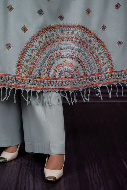 Asim Jofa - Winter 3PC Dhanak Embroidered Suit - VL1165