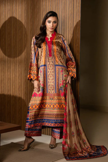 Maryum N Maria - Winter 3PC Karandi Digital Print Dress - VL1215