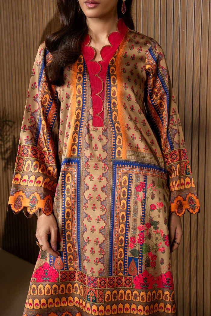 Maryum N Maria - Winter 3PC Karandi Digital Print Dress - VL1215