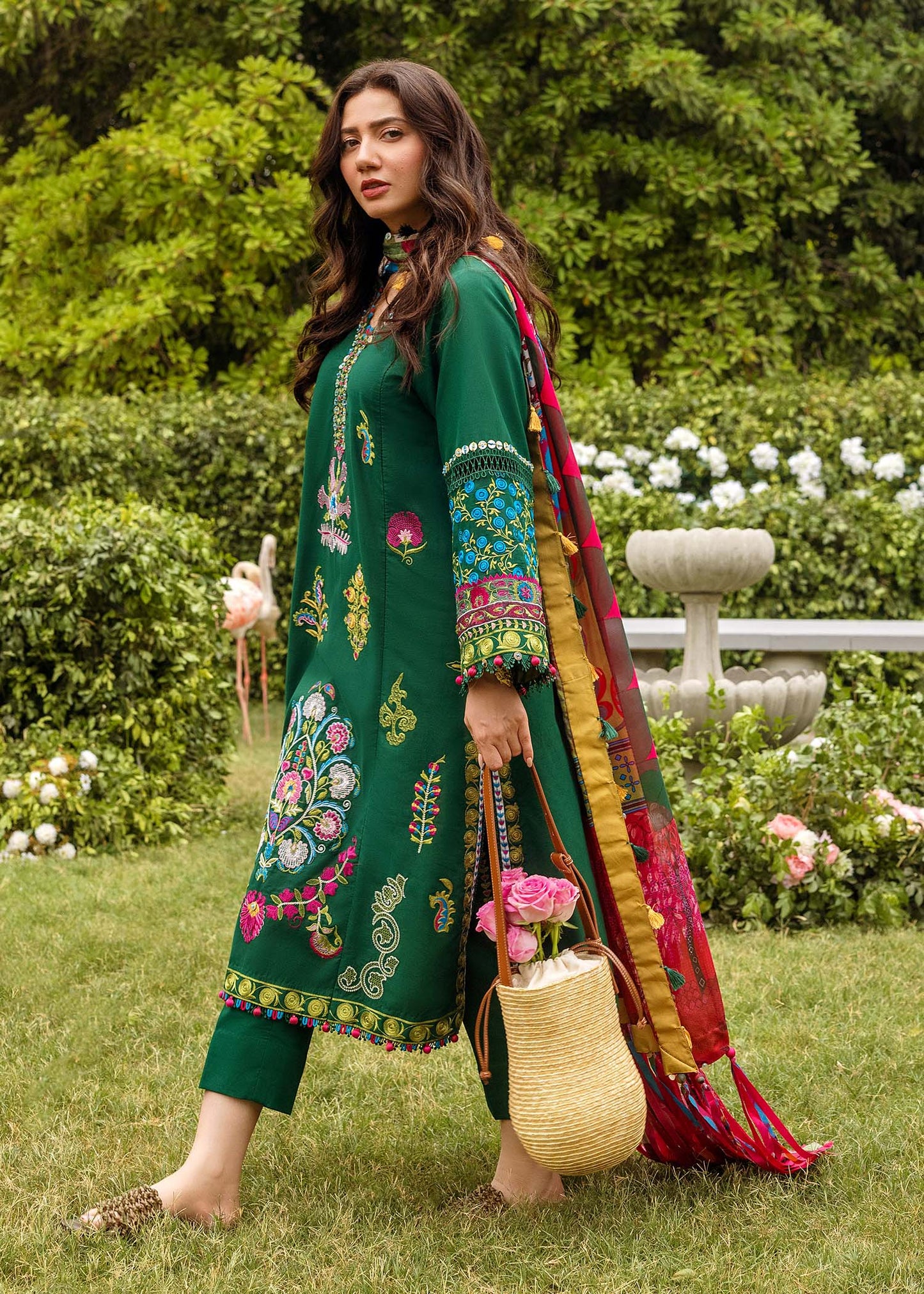 Zara Shahjahan - 3PC Lawn Embroidered Suit - VL1045