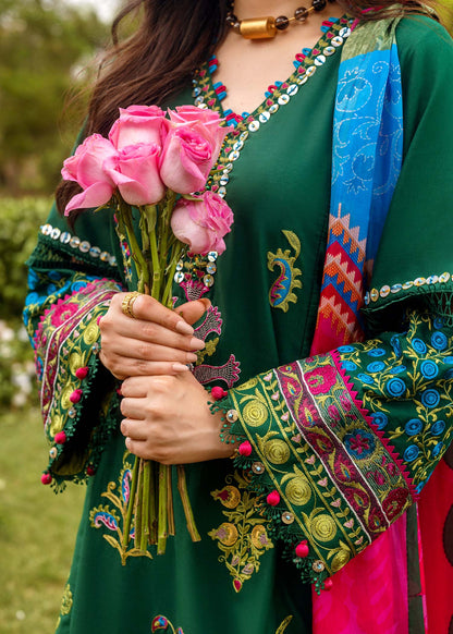 Zara Shahjahan - 3PC Lawn Embroidered Suit - VL1045