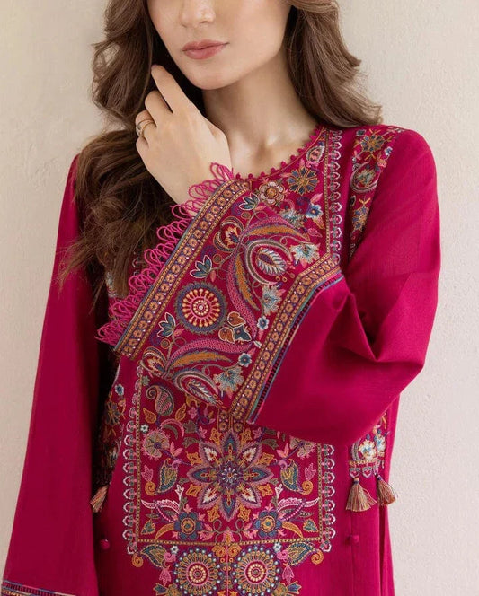 Jazmin Heavy Embroidered Lawn 2Piece Suit