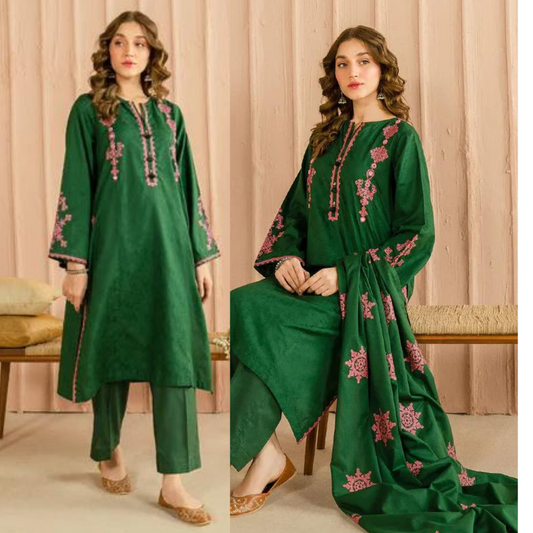 Lawn Unstitched 3 Piece Embroidered Dress VL849
